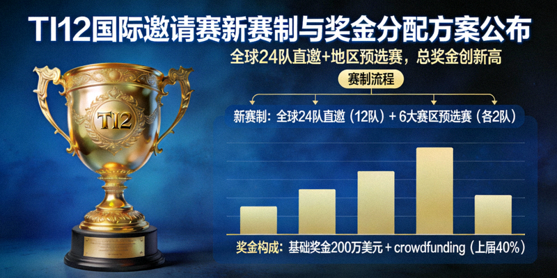 TI12国际邀请赛宣布新赛制与奖金分配方案新闻配图